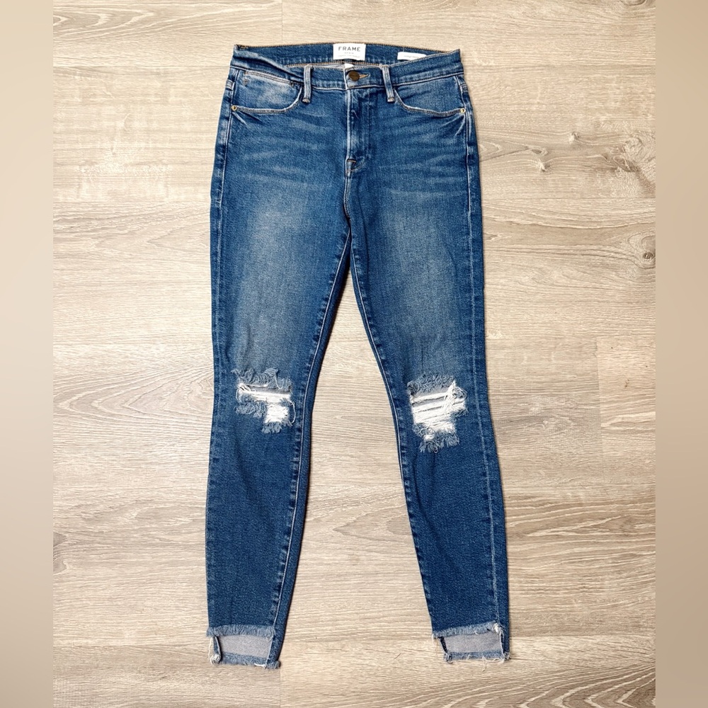 •FRAME DENIM• LE HIGH SKINNY JEANS